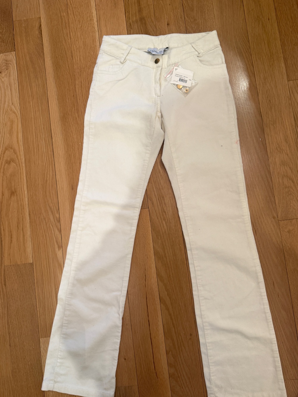 Christian Dior Kids White Jeans- size 12